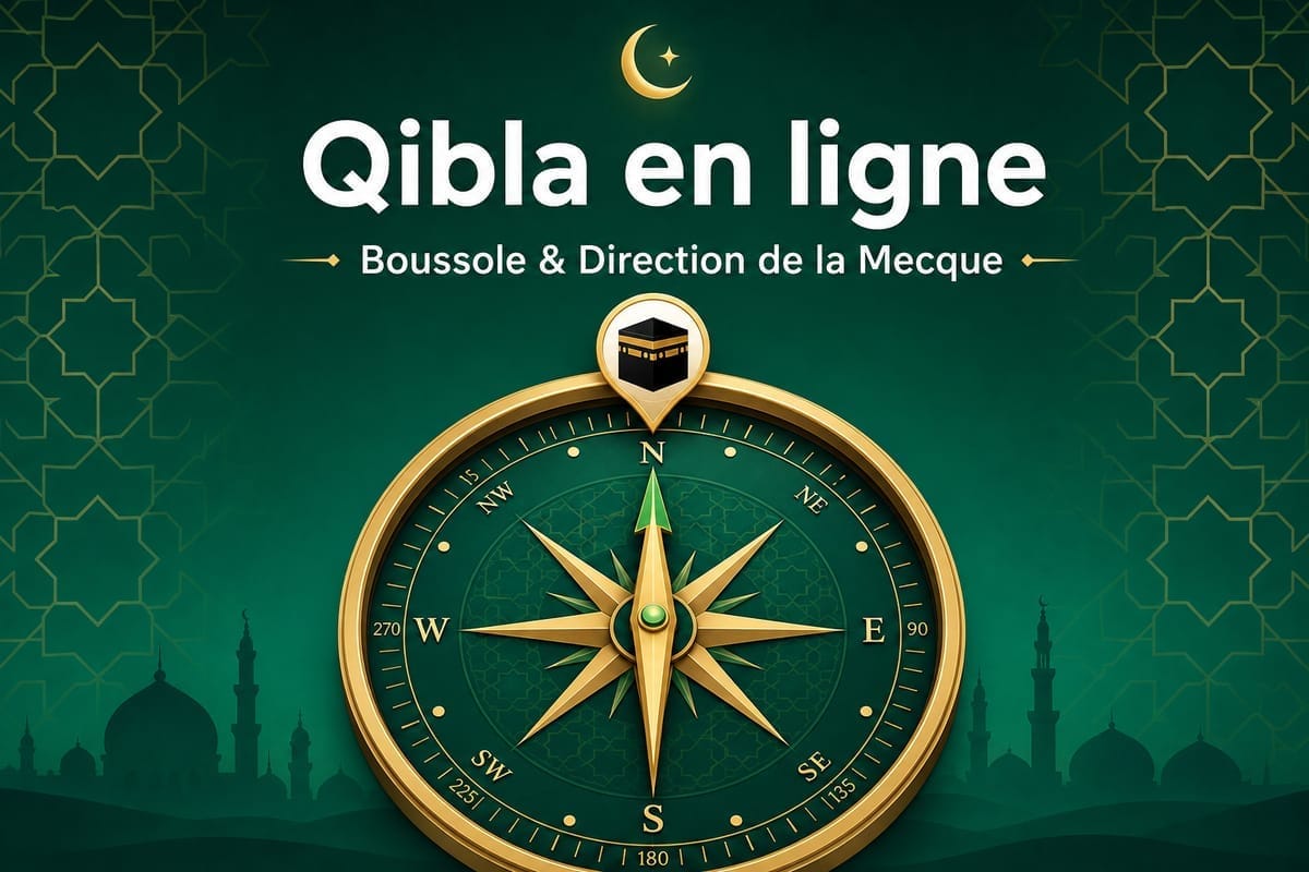 Comment trouver la direction de la Qibla (méthode simple et gratuite)